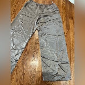 Retail For $485 Tibi sion satin wide leg pullon pant